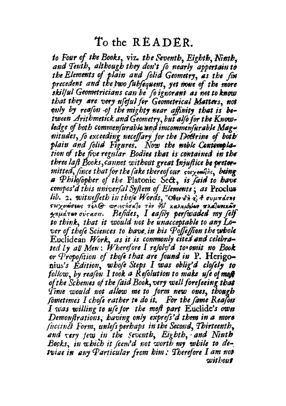 Euclide's Elements. The whole Fifteen Books compendiously Demonstrated | Isaac Barrow