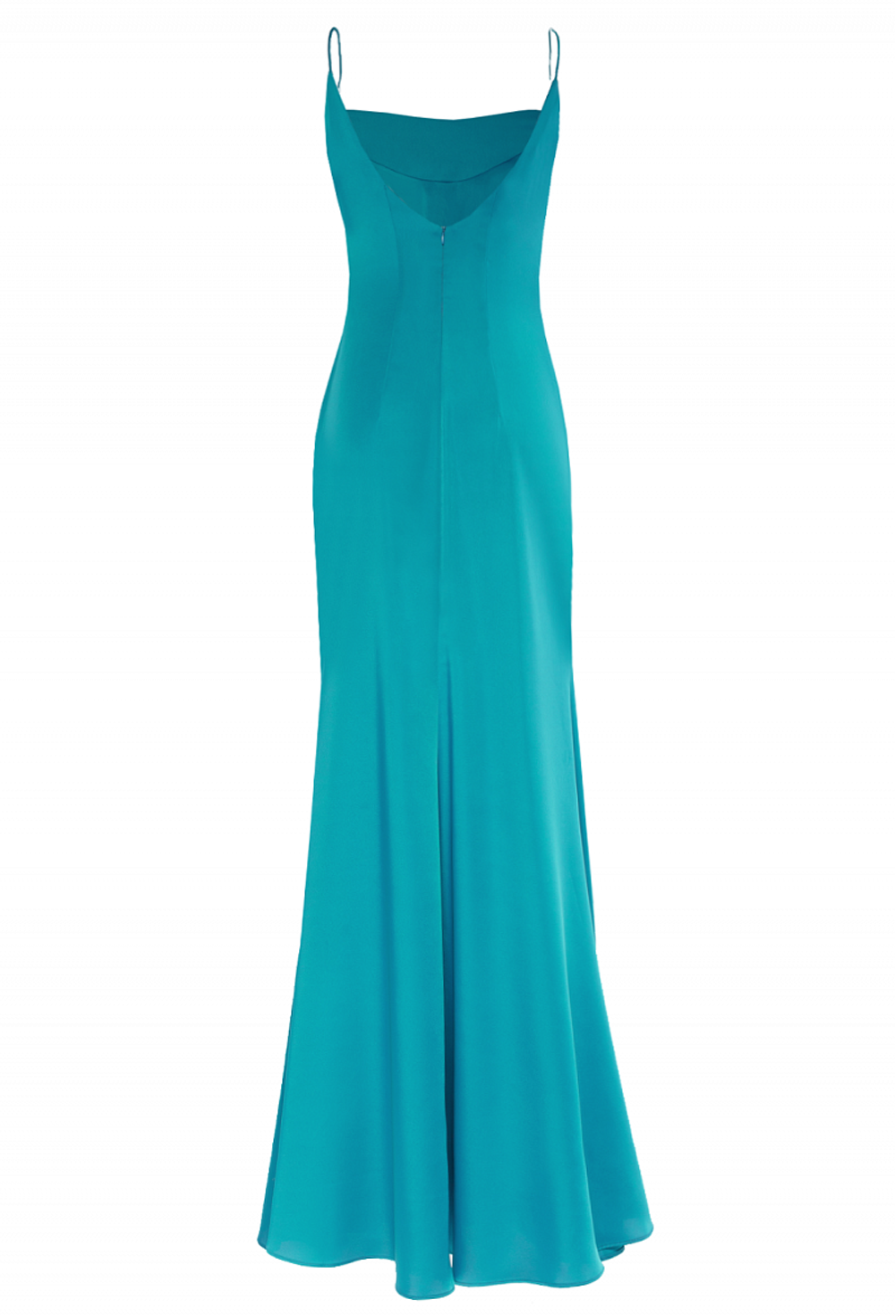 Платье в пол на лямках изумрудное 27-19 SS