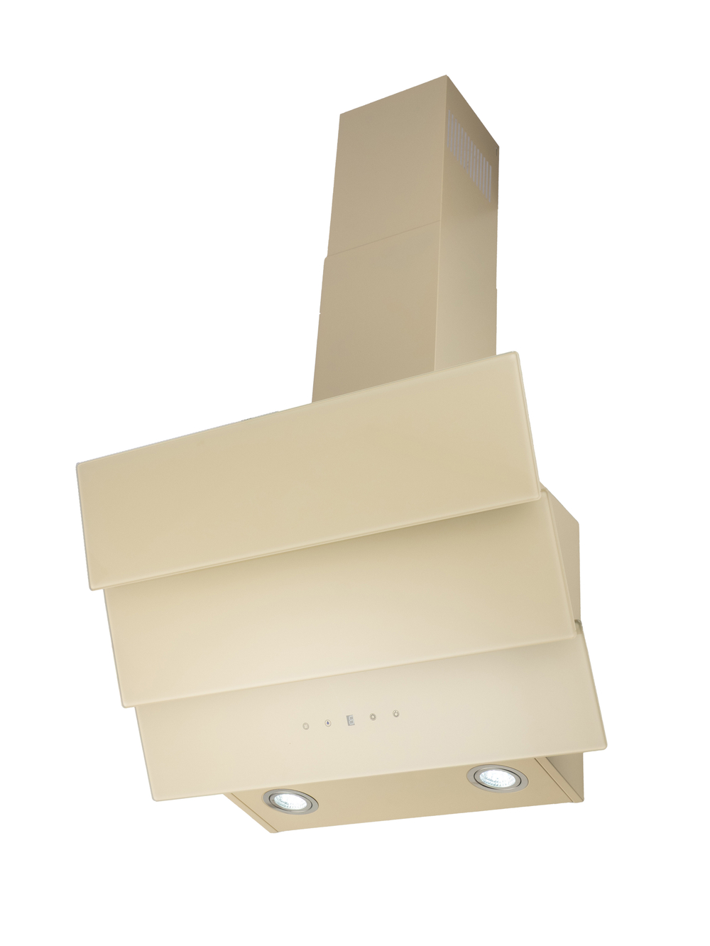 Вытяжка кухонная MACBI MТG60TL (IVORY) бежевый, D150мм, 1100м3/ч, наклонная, мотор 230Ватт, стекло 60см, сенсорное управл.