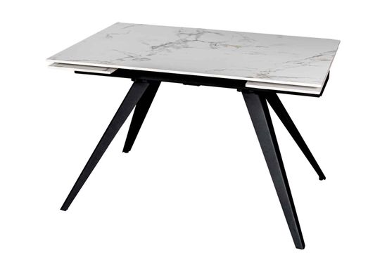 Стол "СТОУН" 120-180, керамика Armani Grey матовая , черный муар