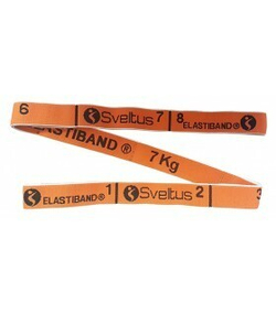 Эспандер Sveltus Elastiband Original 7 кг оранжевый, постер/ упаковка