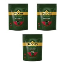 Кофе растворимый Jacobs Monarch Intense, пакет 150 г, 3 шт