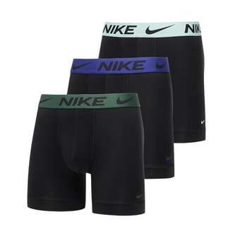 Мужские спортивные боксеры Nike Dri-Fit Essential Micro Brief 3P - black mint/deep royal blue/fir green