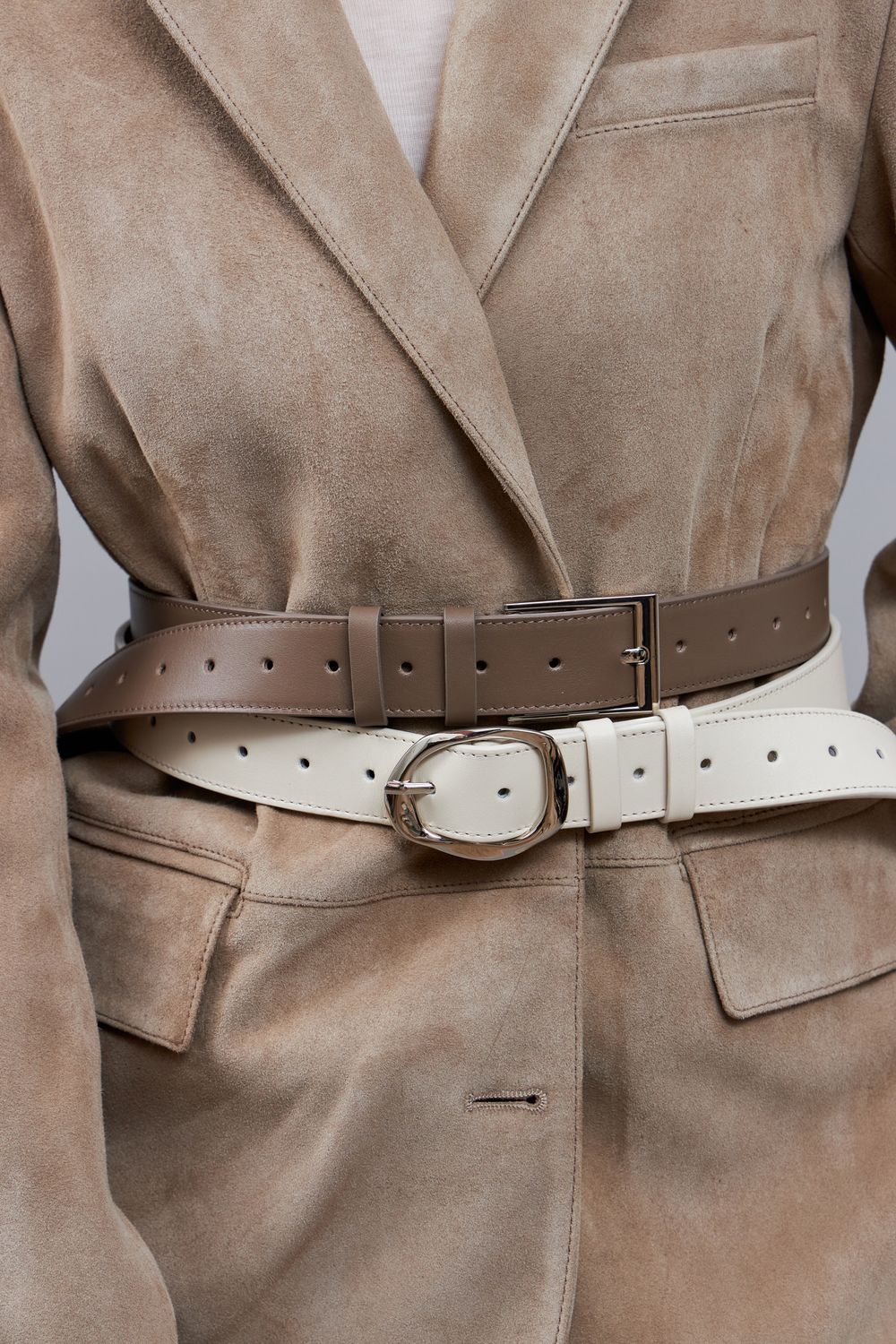 БАЗОВЫЙ РЕМЕНЬ С МЯТОЙ ПРЯЖКОЙ MILK