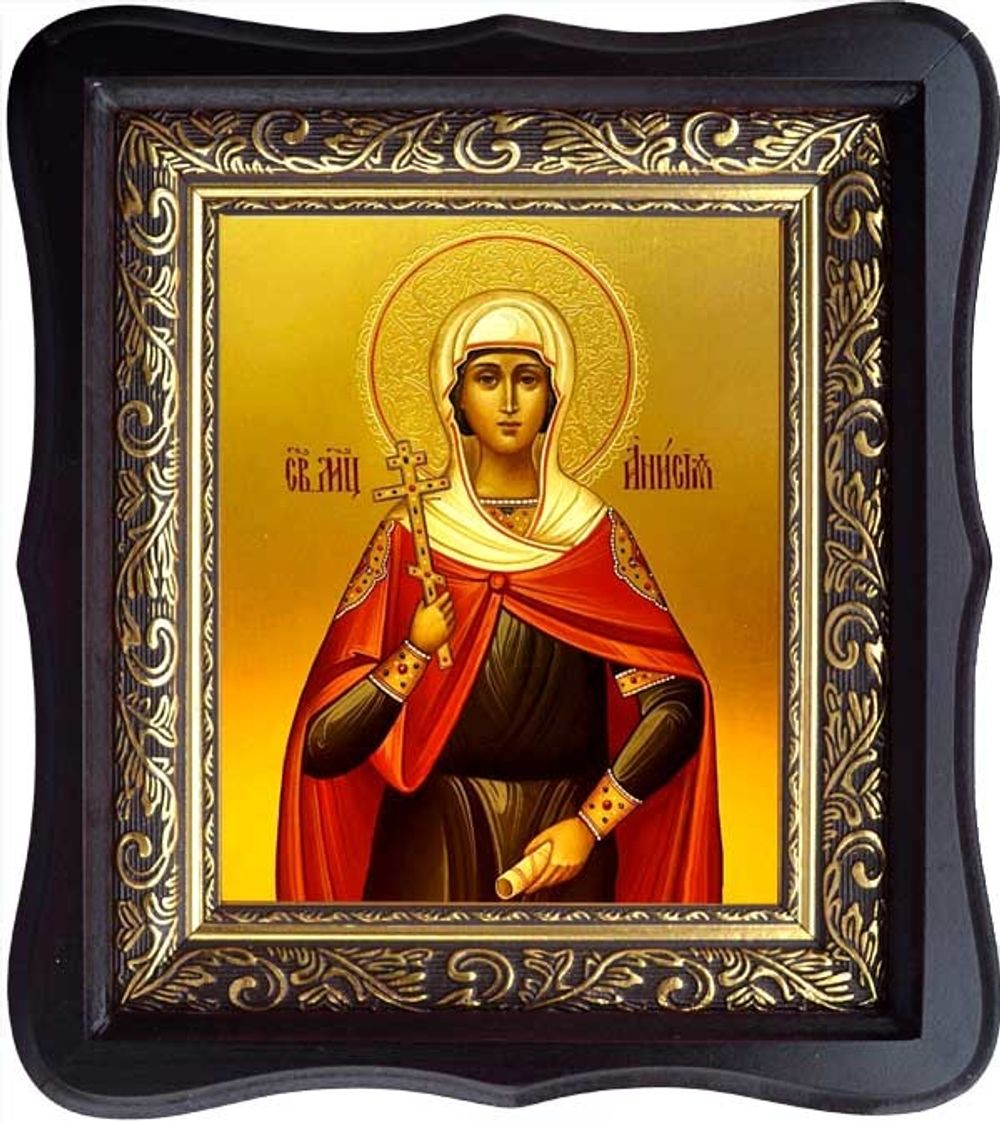 Анисия Солунская  мученица. Икона на холсте.