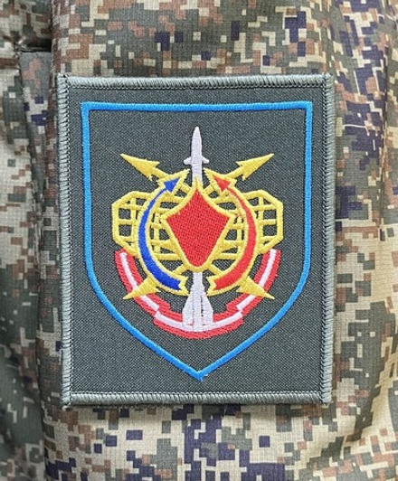 Шеврон 335 Радиотехнического полка (РТВ) оливковый фон фон