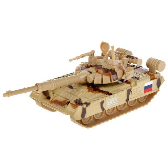 Модель металл ТАНК Т-90, 12 см, подвиж. дет., инерц.,кор. Технопарк