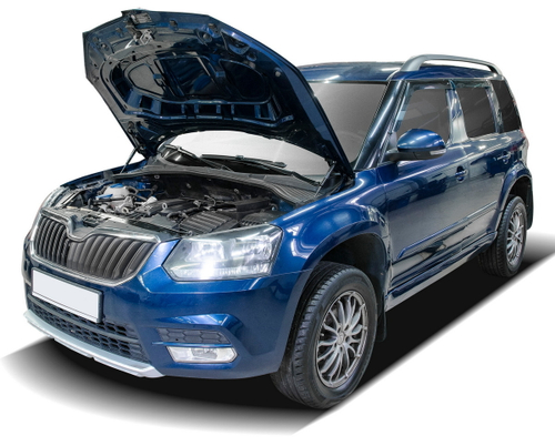 Газовые упоры капота АвтоУпор для Skoda Yeti I рестайлинг 2013-2018, 2 шт., USKYET011