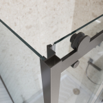 Душевой уголок BelBagno MARINO-2-AH-1-150/100-C-GM 150х100см профиль оружейная сталь, стекло прозрачное