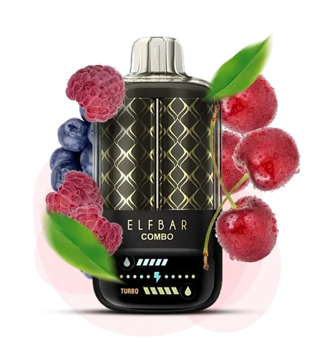 Elf Bar COMBO 25000 - Blueberry Sour Raspberry Cherry (5% nic)