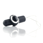 Вибропуля с перстнем-контроллером Mastering (Цвет: черный)