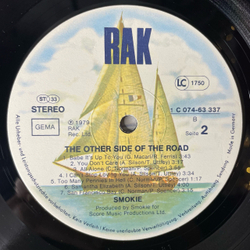 Винтажная виниловая пластинка LP Smokie Смоуки The Other Side Of The Road (Германия 1979)