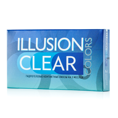 Трехмесячные контактные линзы ILLUSION Clear (уп. 4 линзы)