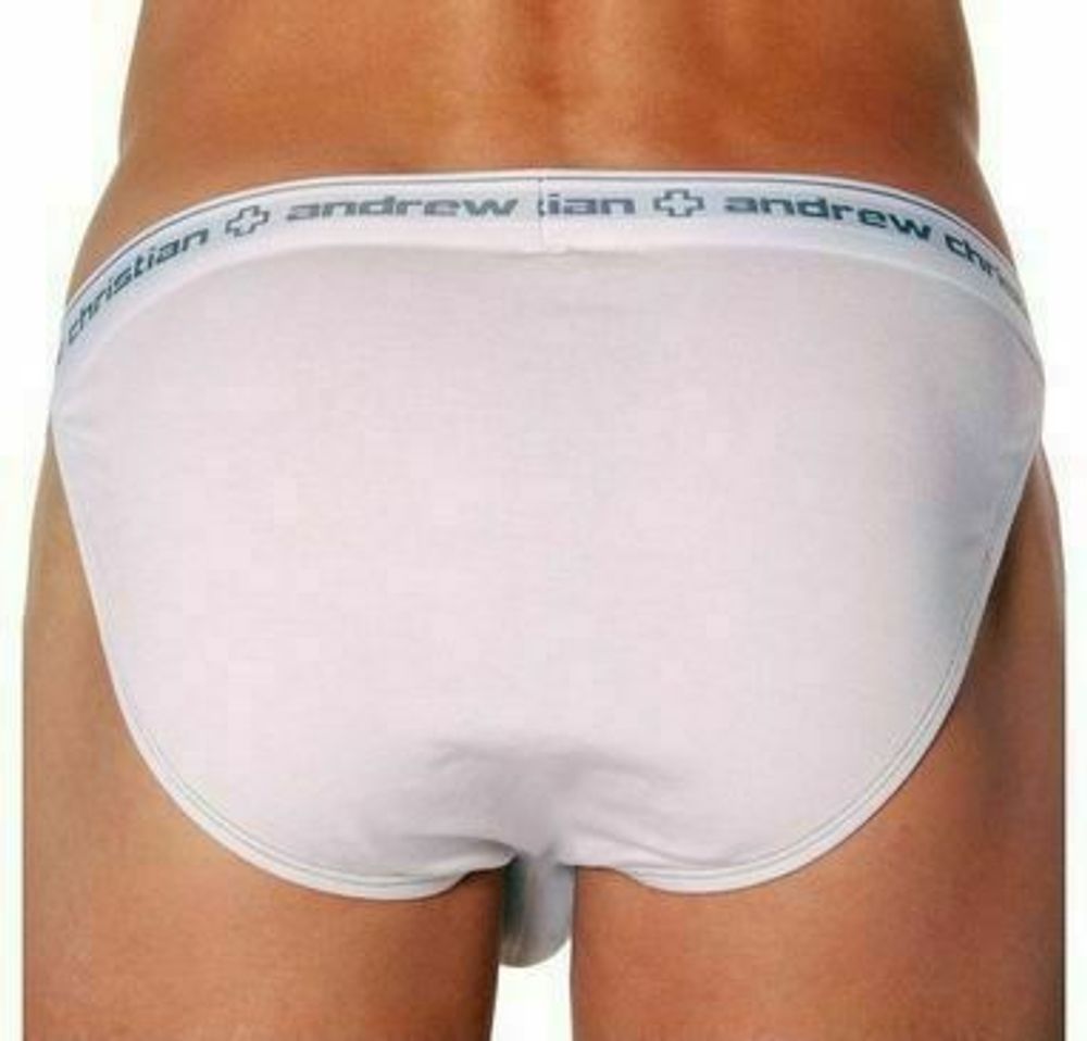 Мужские трусы брифы белые Andrew Christian Almost Naked Extreme Brief White