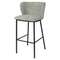 Стул барный foggy, букле, серый