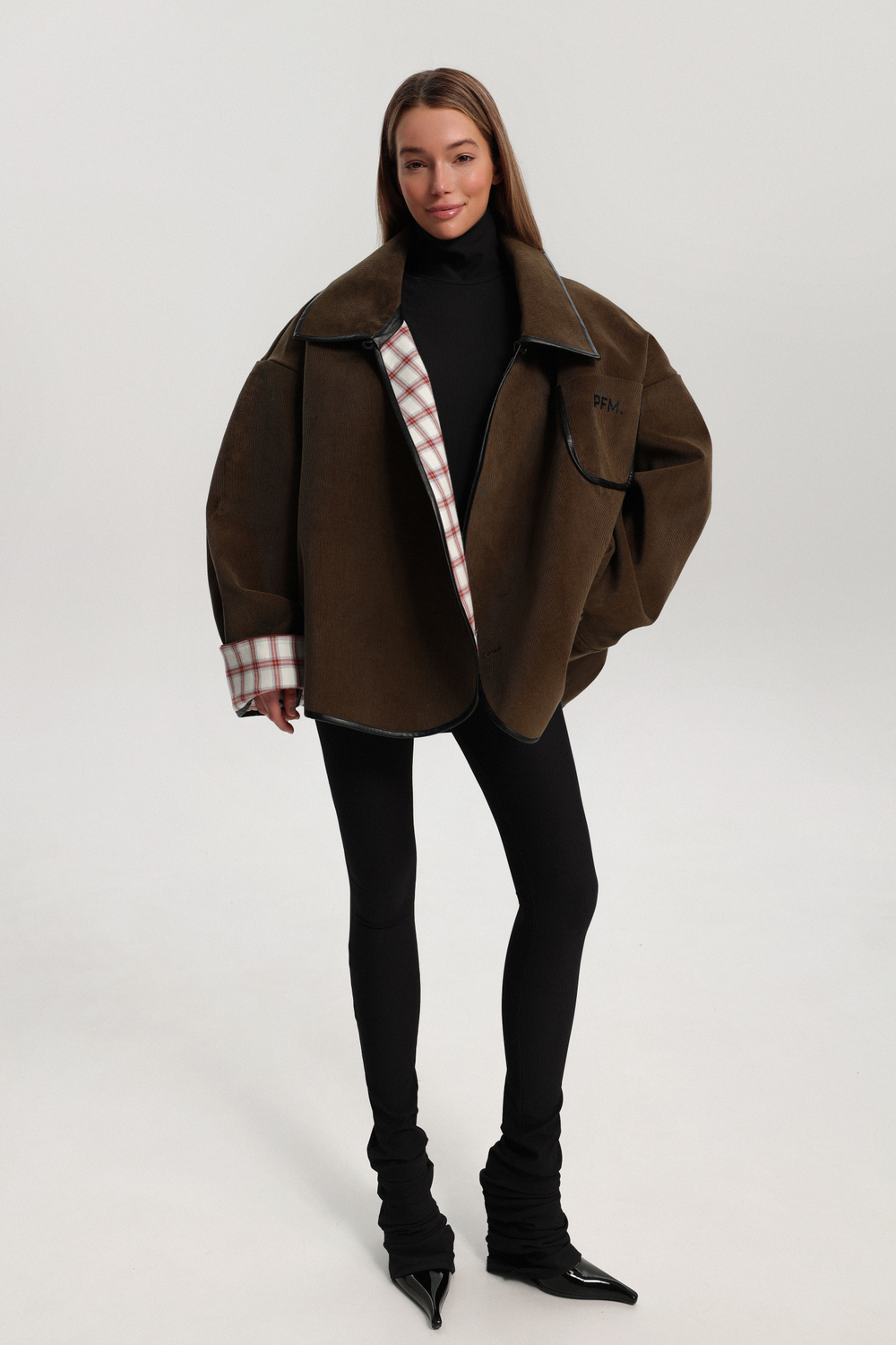 Бомбер двусторонний из вельвета