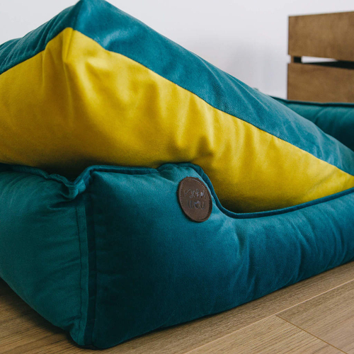 Лежанка из микровелюра, ментоловый Rachel WOW