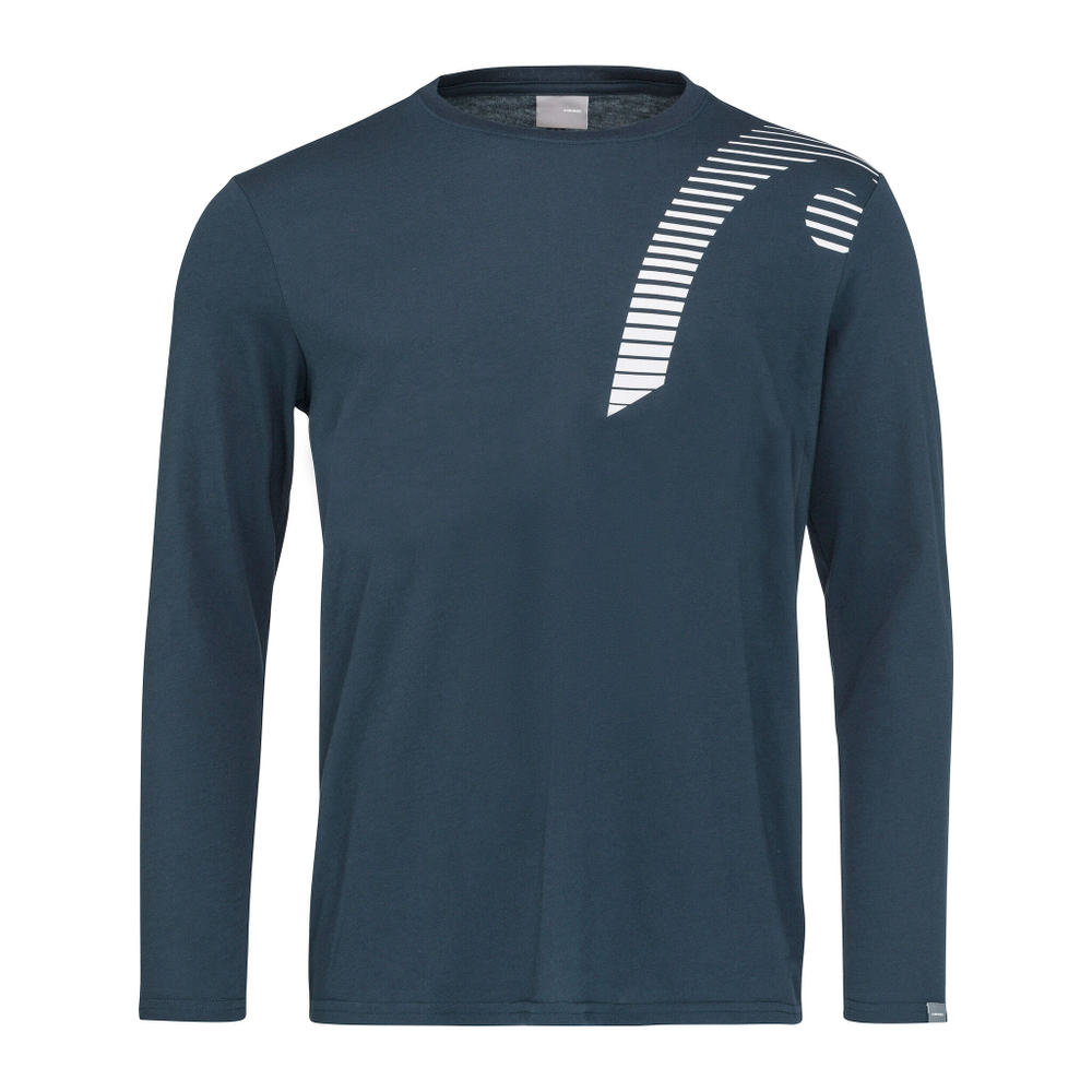 Мужское теннисное поло HEAD Club 22 Cliff Long Sleeve Men - Dark Blue