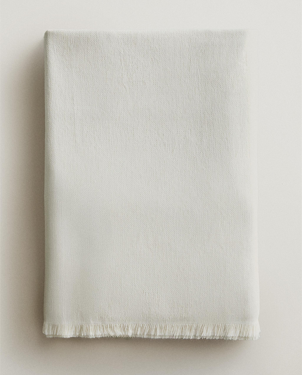 Zara Home плед из хлопка, экрю · 2379/004