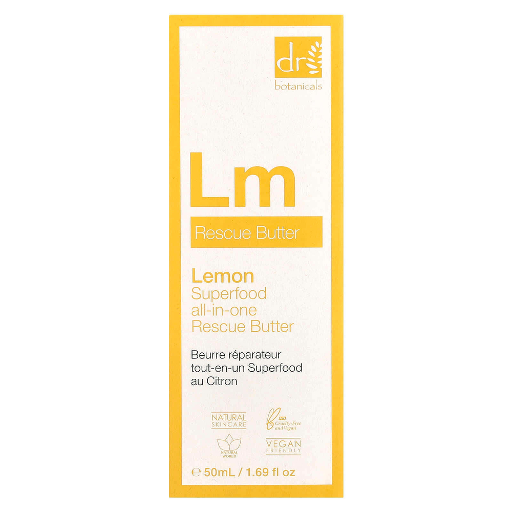 Dr. Botanicals, Универсальное спасательное масло Lemon Superfood, 50 мл (1,69 жидк. Унции)