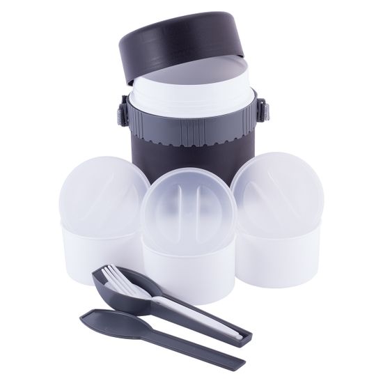 Термос пищевой 1800 мл. Kamille КМ 2029 пластиковый с емкостями