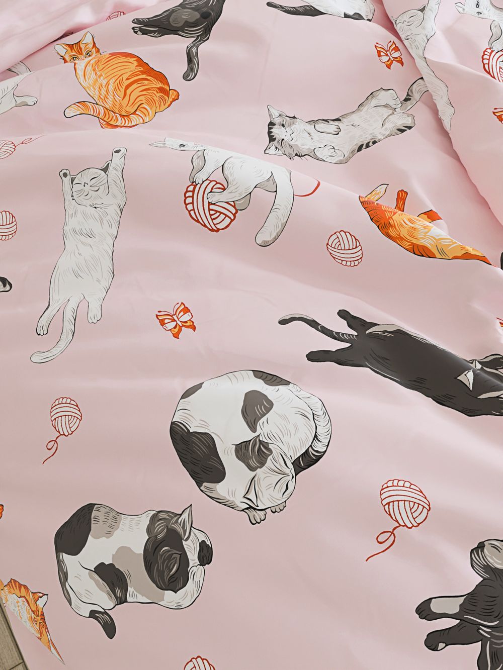 Простынь на резинке Сказка "Kitty" 180х200 см, перкаль