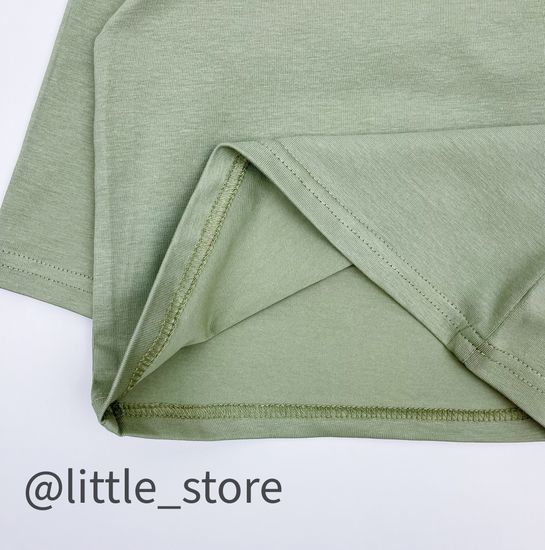 Лонгслив хлопковый "New one" Эвкалипт