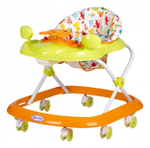 Ходунки детские Farfello арт.6760 (Оранжевый, принт зверушки)