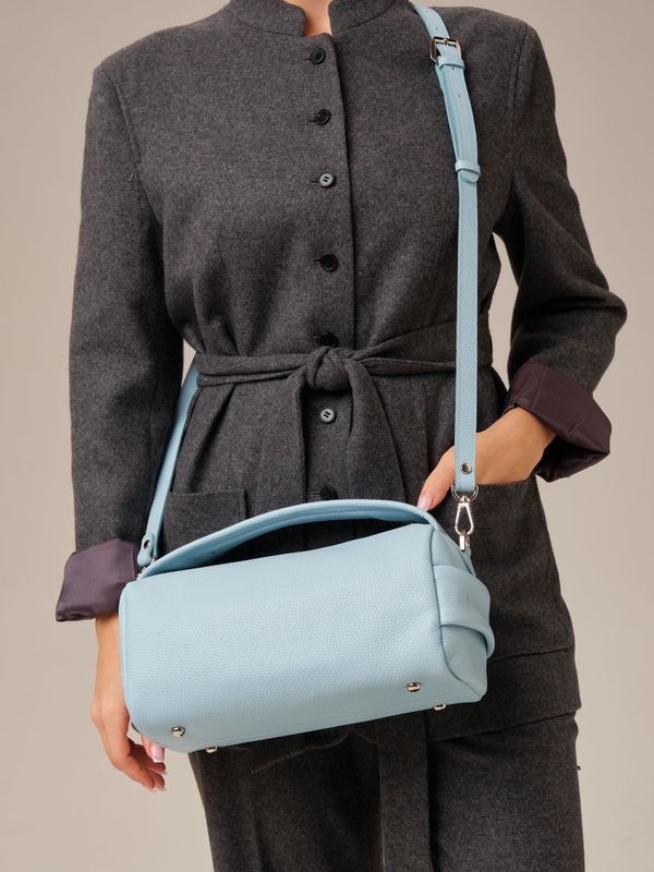 Кожаная сумка Solea DBR 31365 светло-голубой