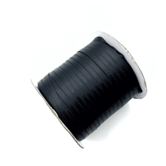 Атласная лента 5 мм, черная, Arta-F