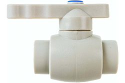 Кран шаровой полный проход PPR 20, серый, РТП (27909)