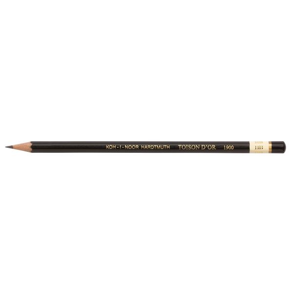 Карандаш чернографитный KOH-I-NOOR TOISON D`OR 1900, B, 1 штука