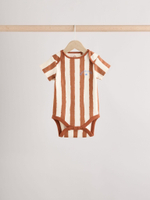 Боди с коротким рукавом для малышей Next E93-287, 3 шт., Бежевый, Мятный, Голубой