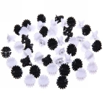 Заколка-краб для волос детские в пакете 50шт «Collection Boom - Ромашки», микс 2 цвета, 1см