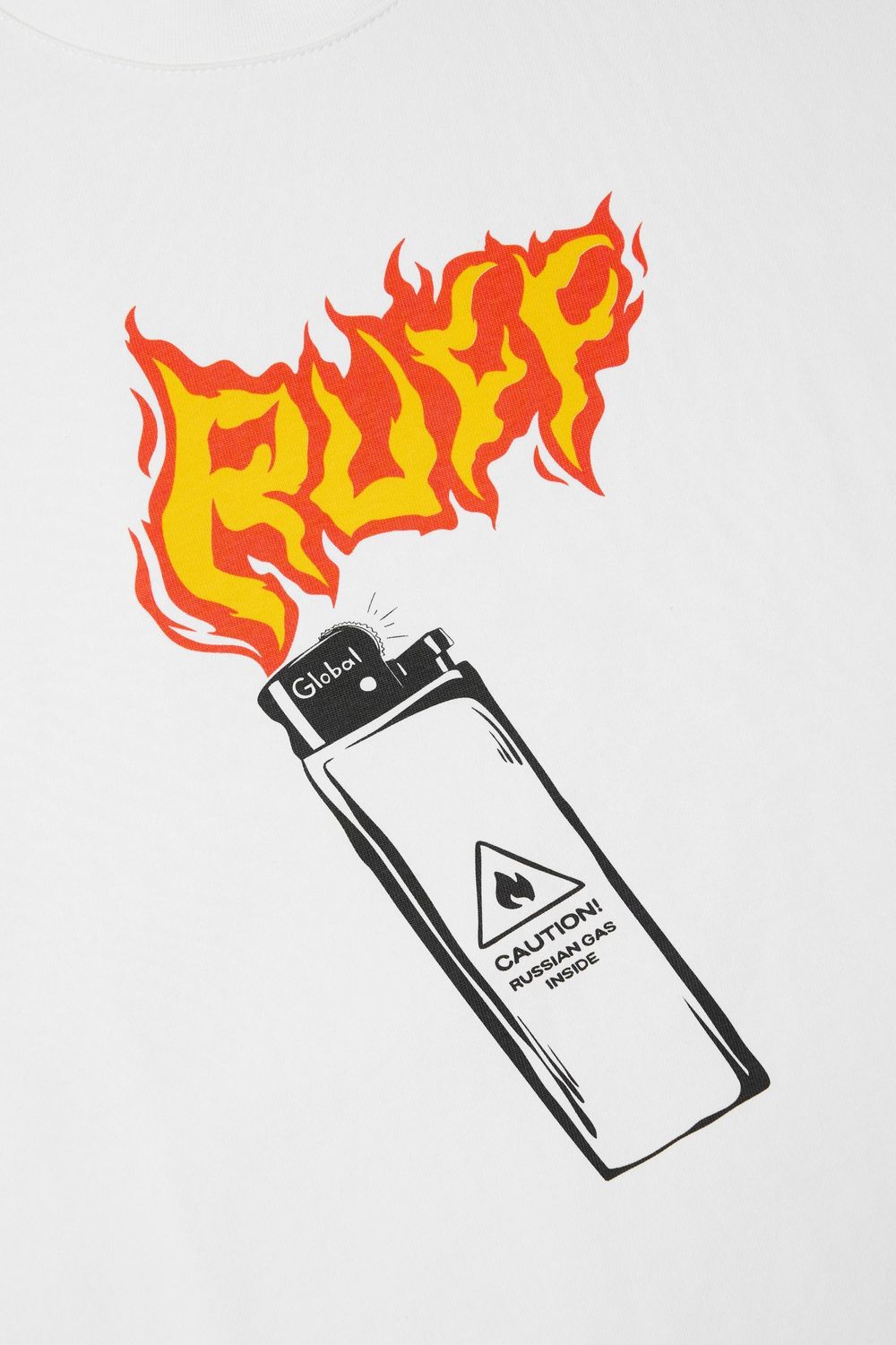 Футболка Ruff Global Gas Lighter молочная