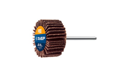 36600-080 Круг шлифовальный веерный лепестковый, P80, 30x15мм