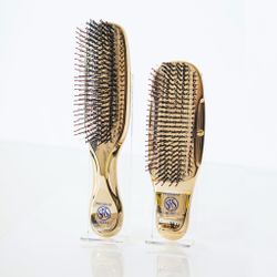 S-HEART-S Расческа Scalp Brush PREMIUM (золото с короткой ручкой)