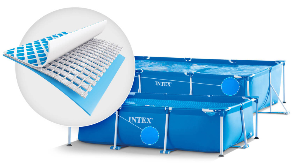 Каркасный бассейн Intex Rectangular Frame 220х150х60 см (28270)