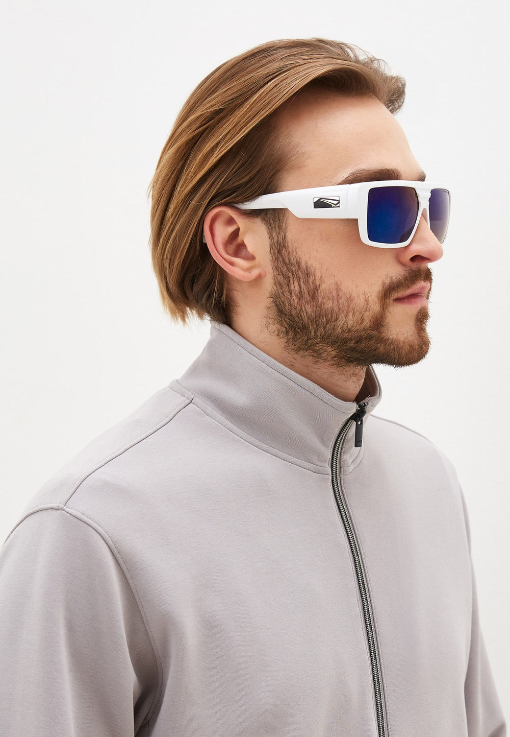 Спортивные очки LiP Rock / Gloss White / PC Polarized / Blue Mirror Smoke
