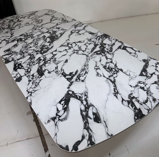 Стол VICENZA 220 BULGARI WHITE, керамика / белый