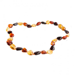 Янтарные детские бусы Леснушки