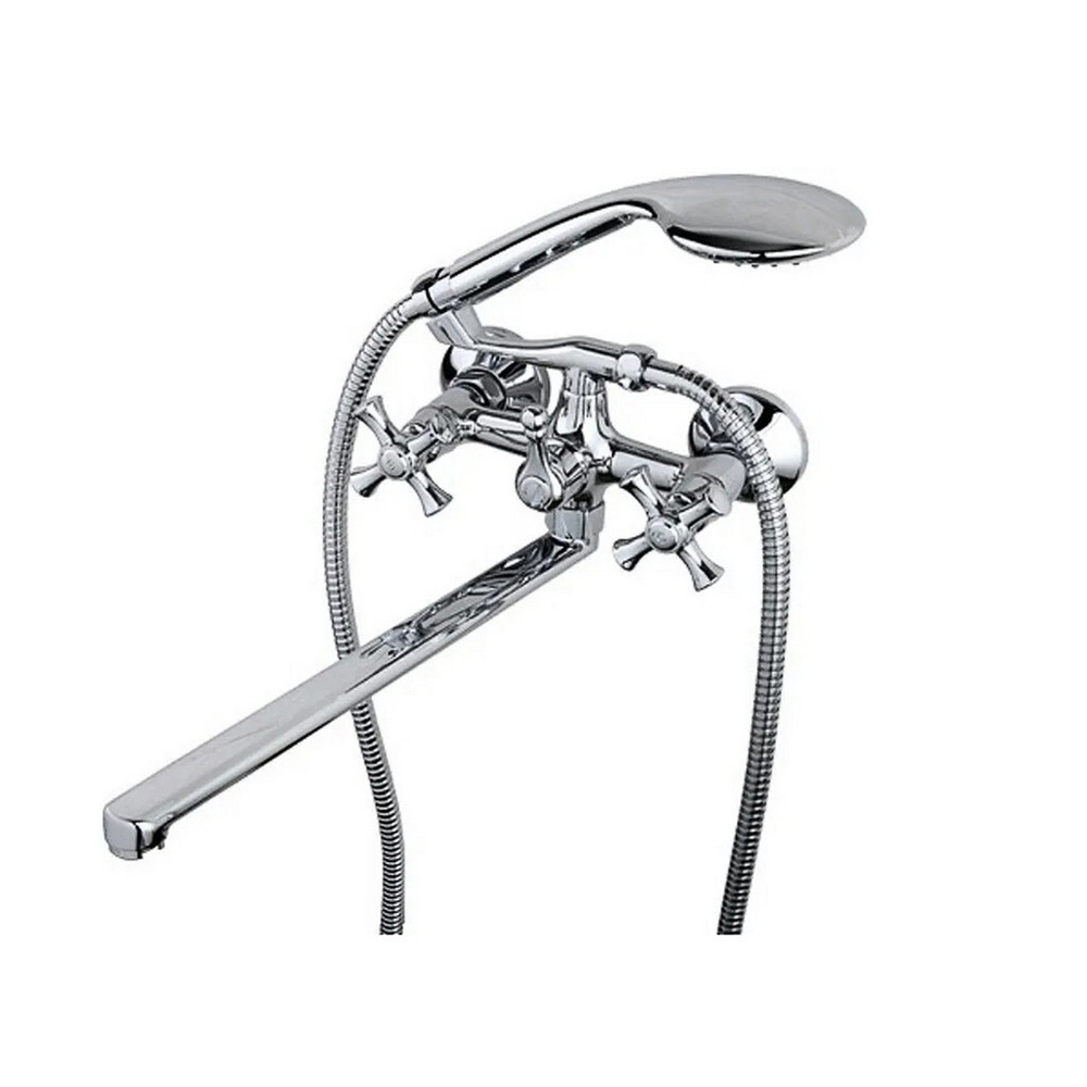 Смеситель для ванны и раковины 1/2 кер G2242 GAPPO L-излив, ХРОМ