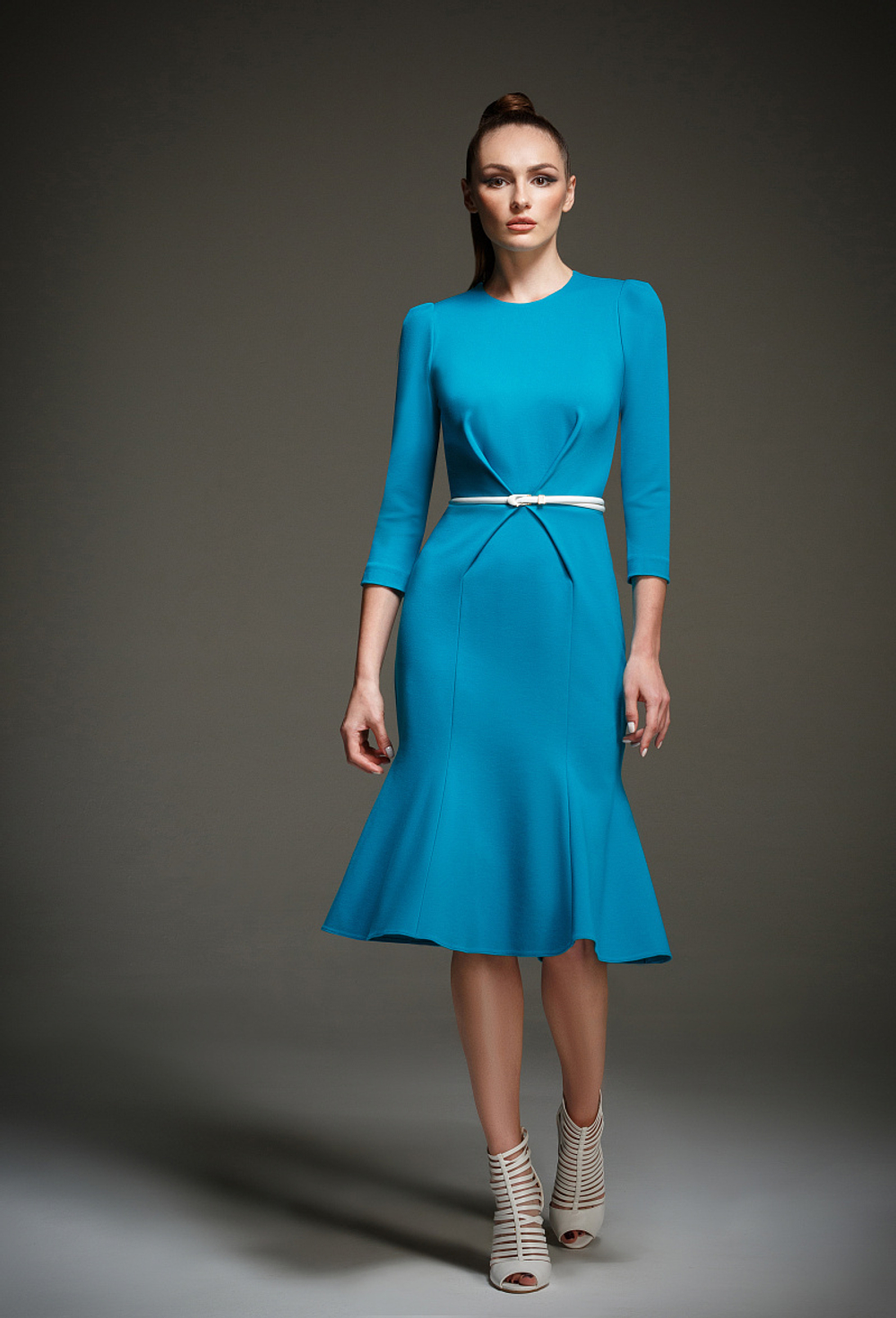 Трикотажное платье - годе морская волна 01-06-21 manito