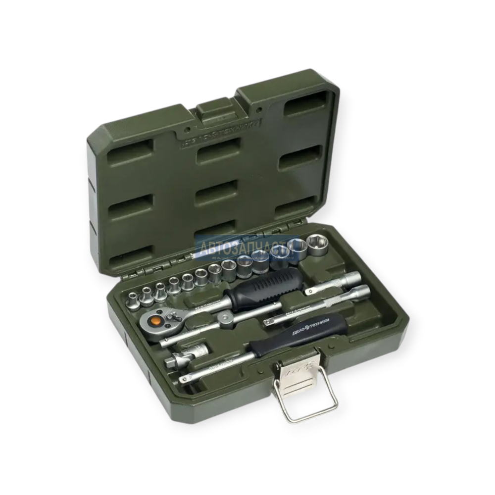 Набор головок 6-гр. с трещеткой 1/4 19пр. ДТ/20