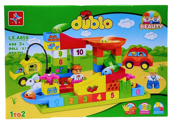 Конструктор LX DUBLO «Веселые Горки» 99 деталей