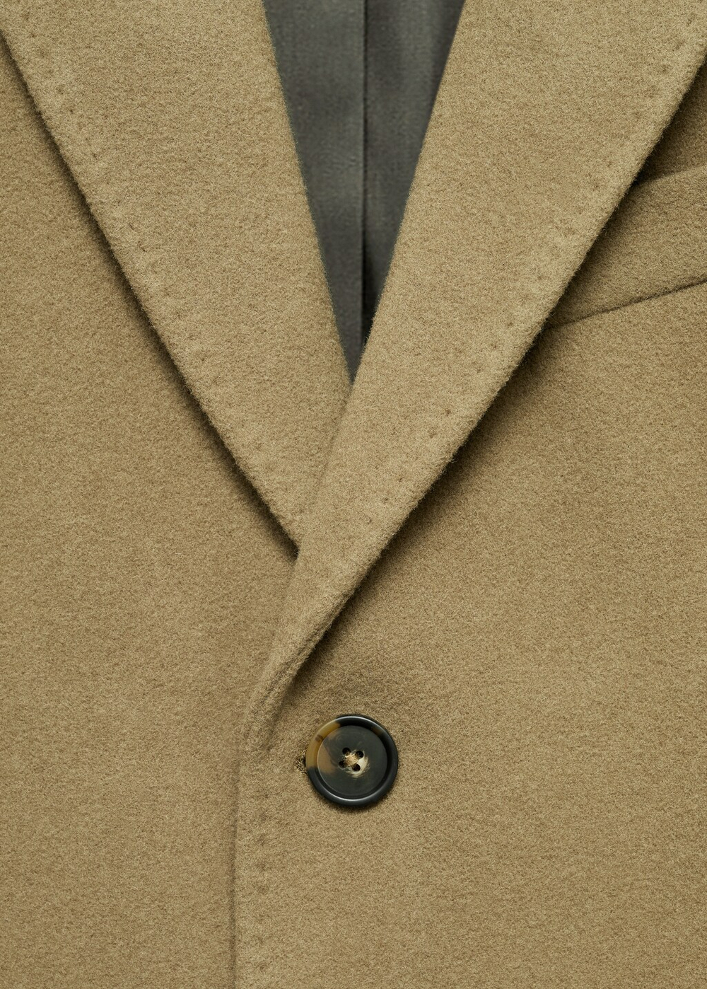 Длинное пальто с шерстью