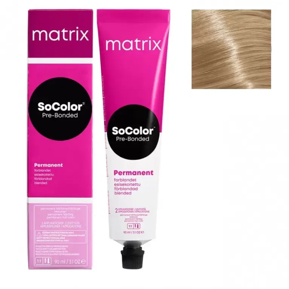 Matrix SoColor Pre-Bonded 10N Яркий блонд натуральный Крем-краска для волос, 90мл
