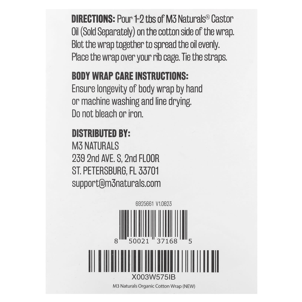 M3, Хлопковое обертывание для тела, 1 обертка из органического хлопка