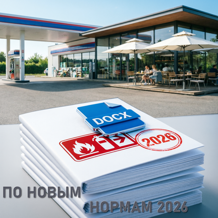 Придорожный сервис. Инструкция о мерах пожарной безопасности для кафе 2026 в формате Word (.docx)