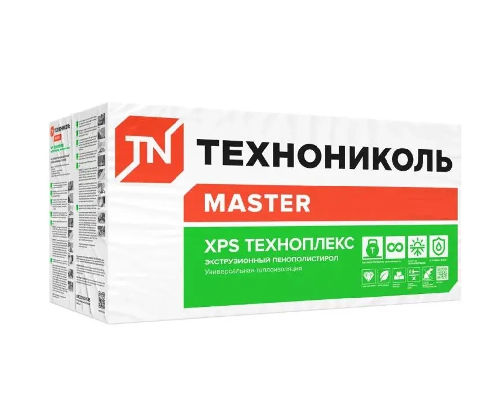 Утеплитель XPS ТЕХНОПЛЕКС 30 мм. 1 уп. (13 плит/8,89м2) из пенополистирола для фасада, стен, крыши, пола